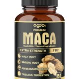 agobi 7in1 Premium Maca Root Capsules with Ashwagandha, Ginseng, Tribulus Terrestris and More Equivalent 8050mg - Natural Energy, Performance and Mood Support - 150 Capsules 5-Month Supply